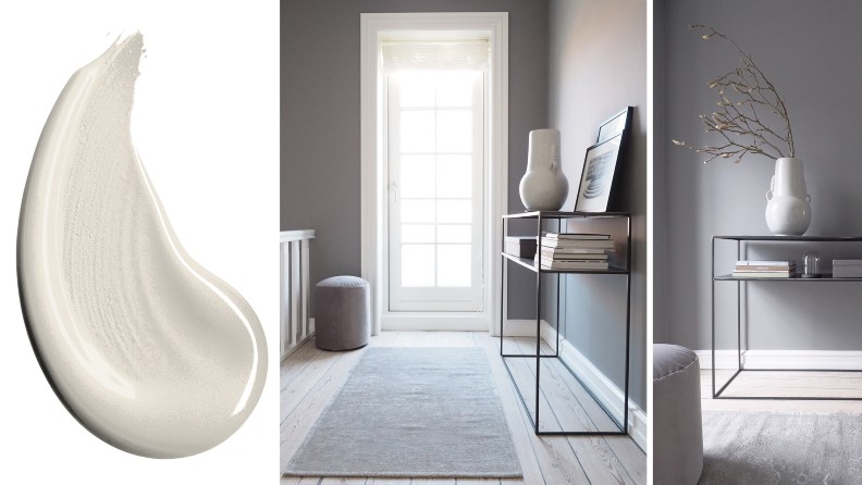 lys og mørk farve i entreen @_rosemille