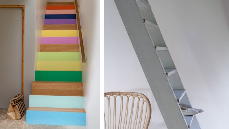 Mal farverige trappe