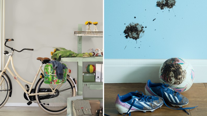 Entreen må ha  en maling der kan rengøres og er af kvalite