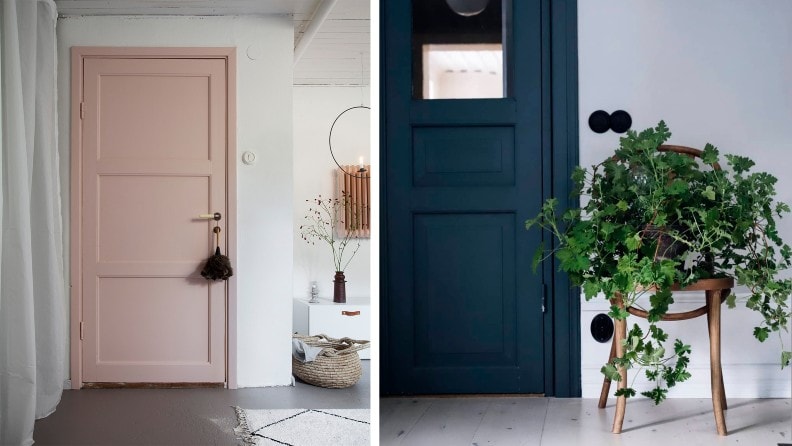 Mal døre i entreen  Bilder @bloggaibagis og @lenalidman85