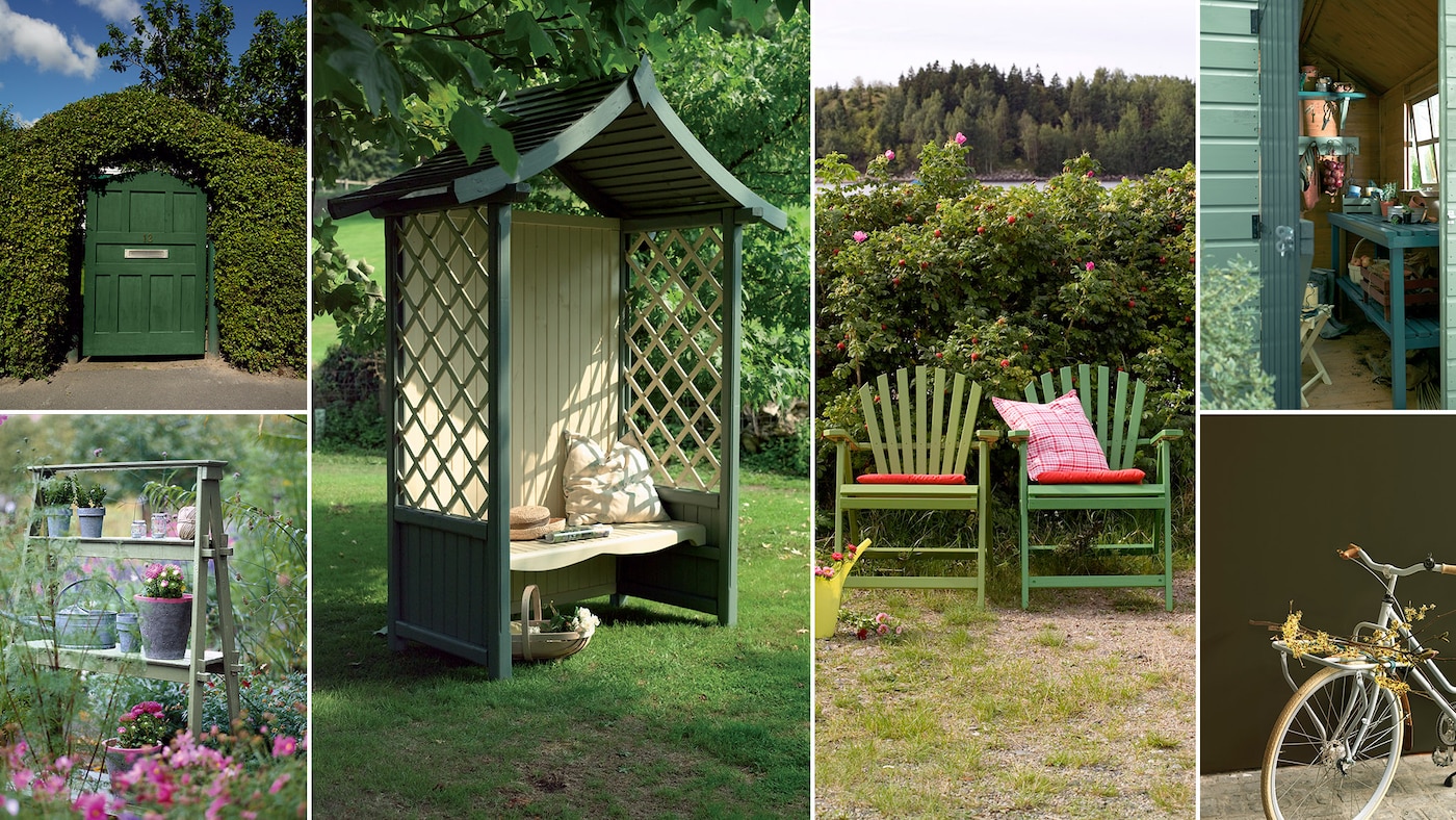 Grøn maling i haven