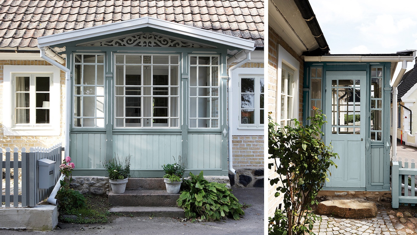 Lys grøn facadefarve