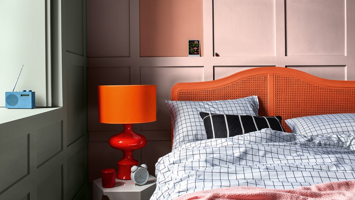 Soverom orangs lampe