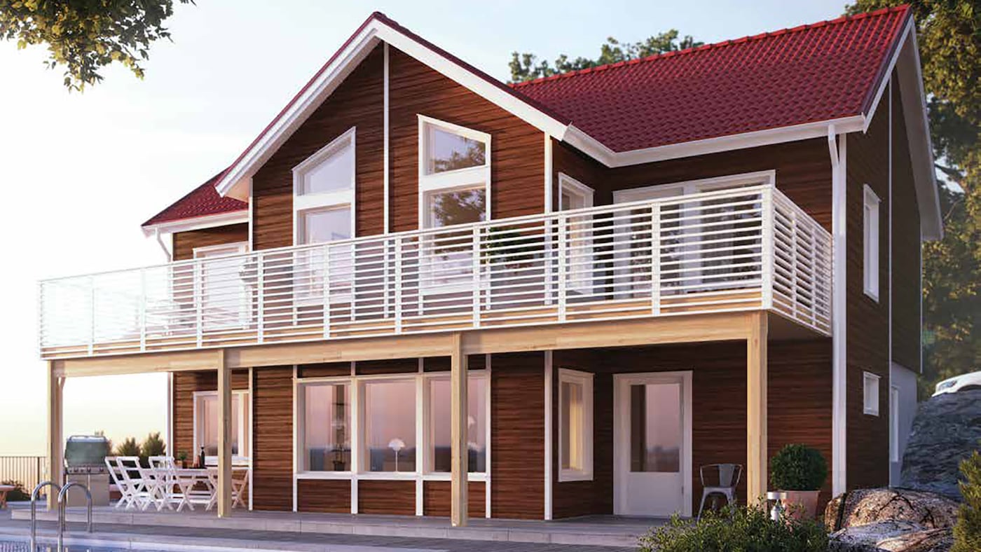 Facadefarve på tæhuse