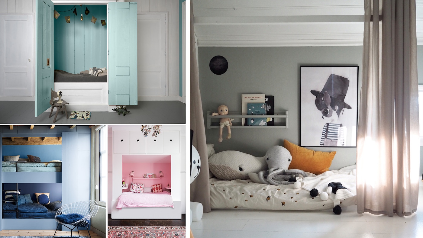 Lag et krypinn på barnerommet - Bild t.h @verothesan farge Lenas Dusty Green