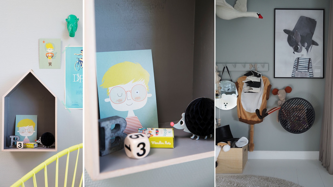 Oppbevaringsløsninger på barnerommet