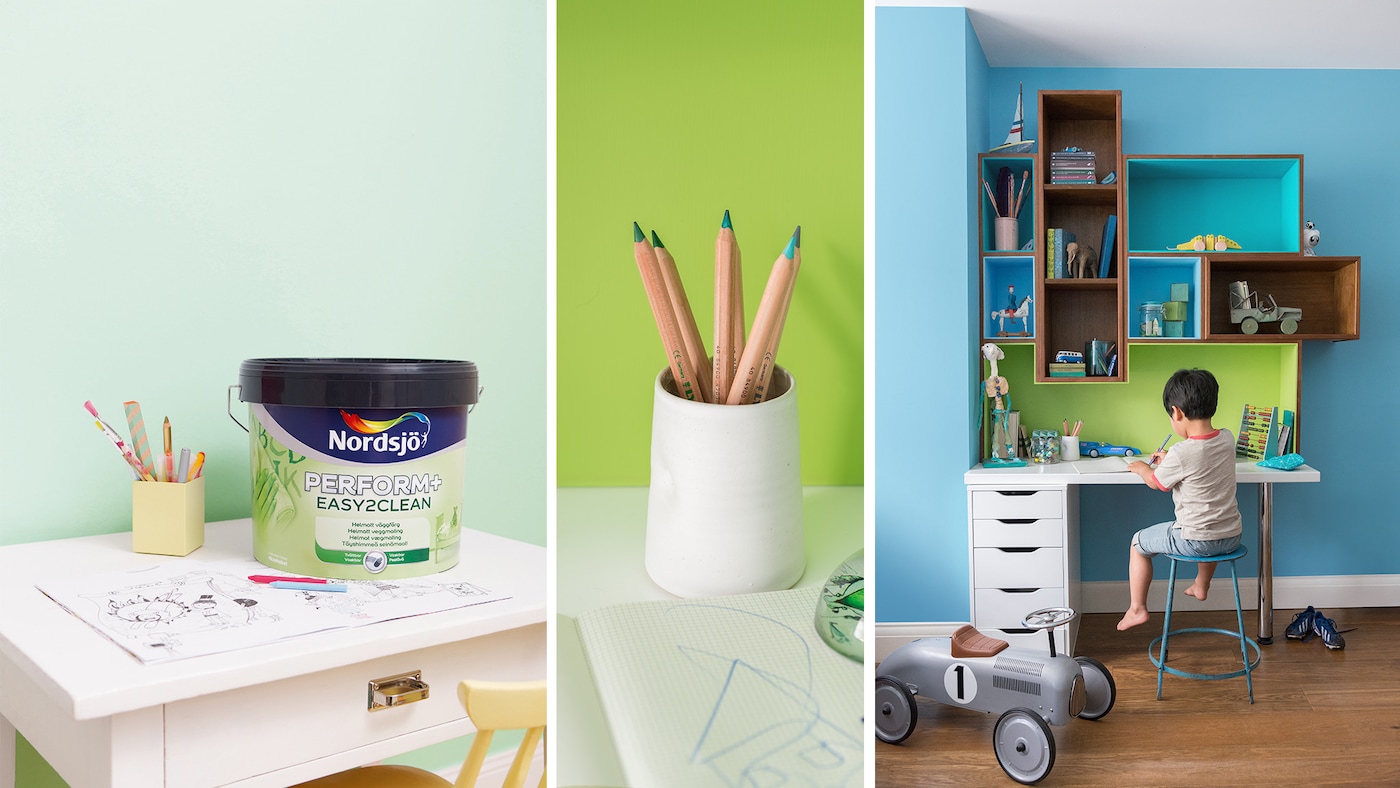 Barneromsinspirasjon skrivebord