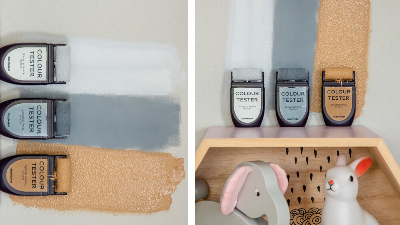 Aimforhappiness, colour tester, spiced honey