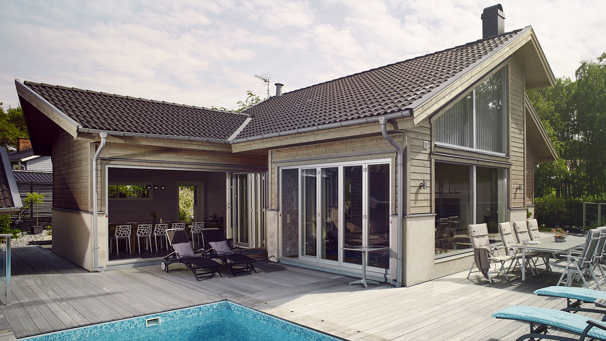 Eksteriørbeis til husfasaden