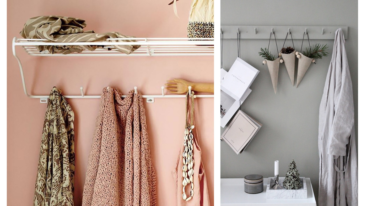 Kroker på veggen i yttergangen