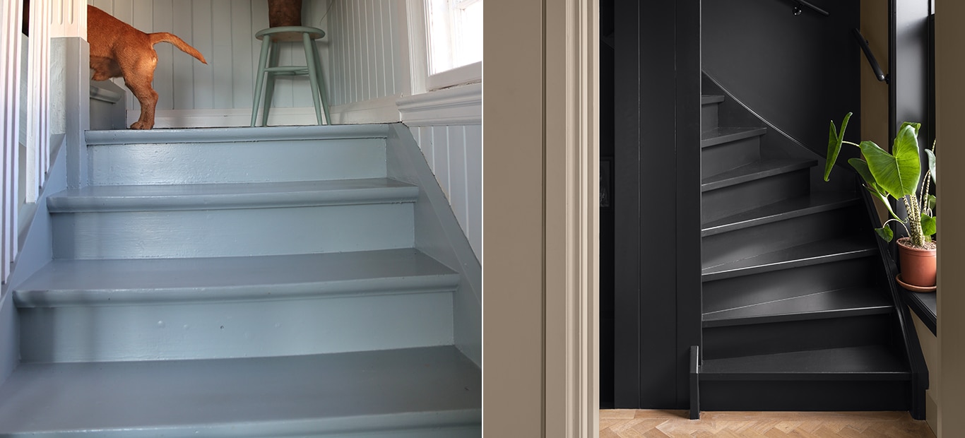 Mal trappen med best i test malingen Diamond Floor