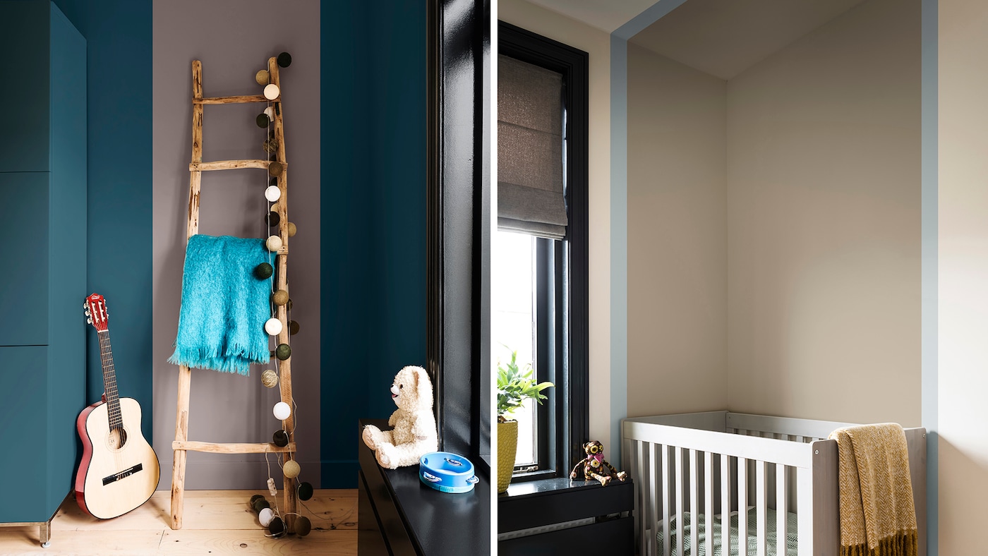 Gutterom i grønne farger