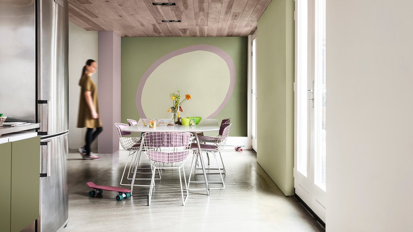 Grønnmalt kjøkkeninspirasjon