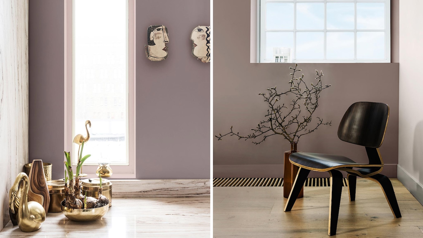 Interiørinspirasjon med varme trendfarger