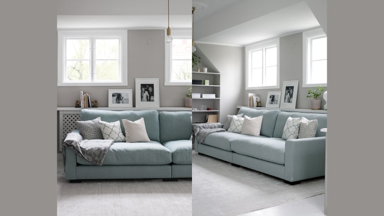 @HouseOfPhilia Greige farge malt i stuen