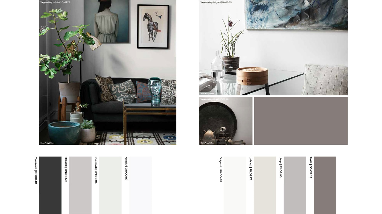 Fargekart Inspirerende hjem monokromt