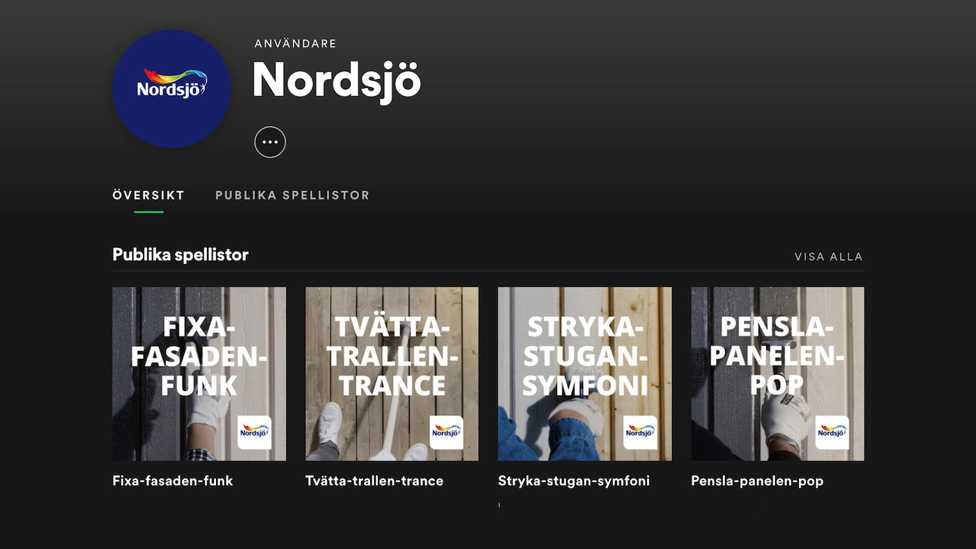 Nordsjö på Spotify