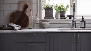 Ny farge på kjøkkenskapene