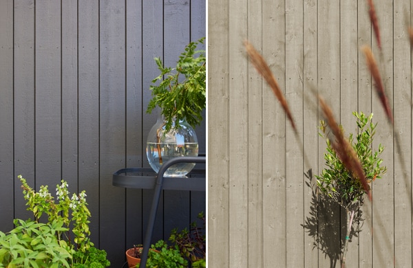 Dekkende maling eller beis på husfasaden