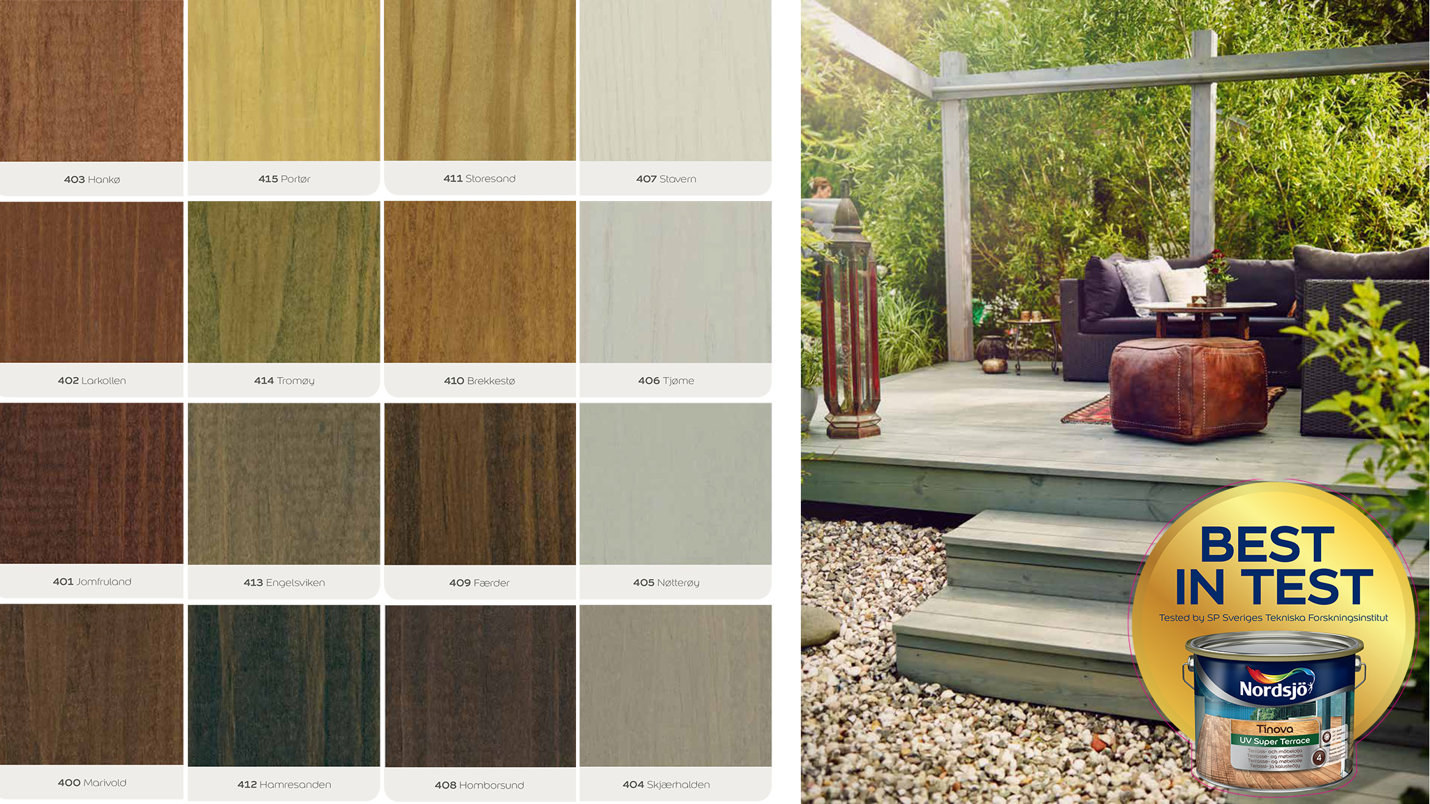 Slik beiser du terrassen