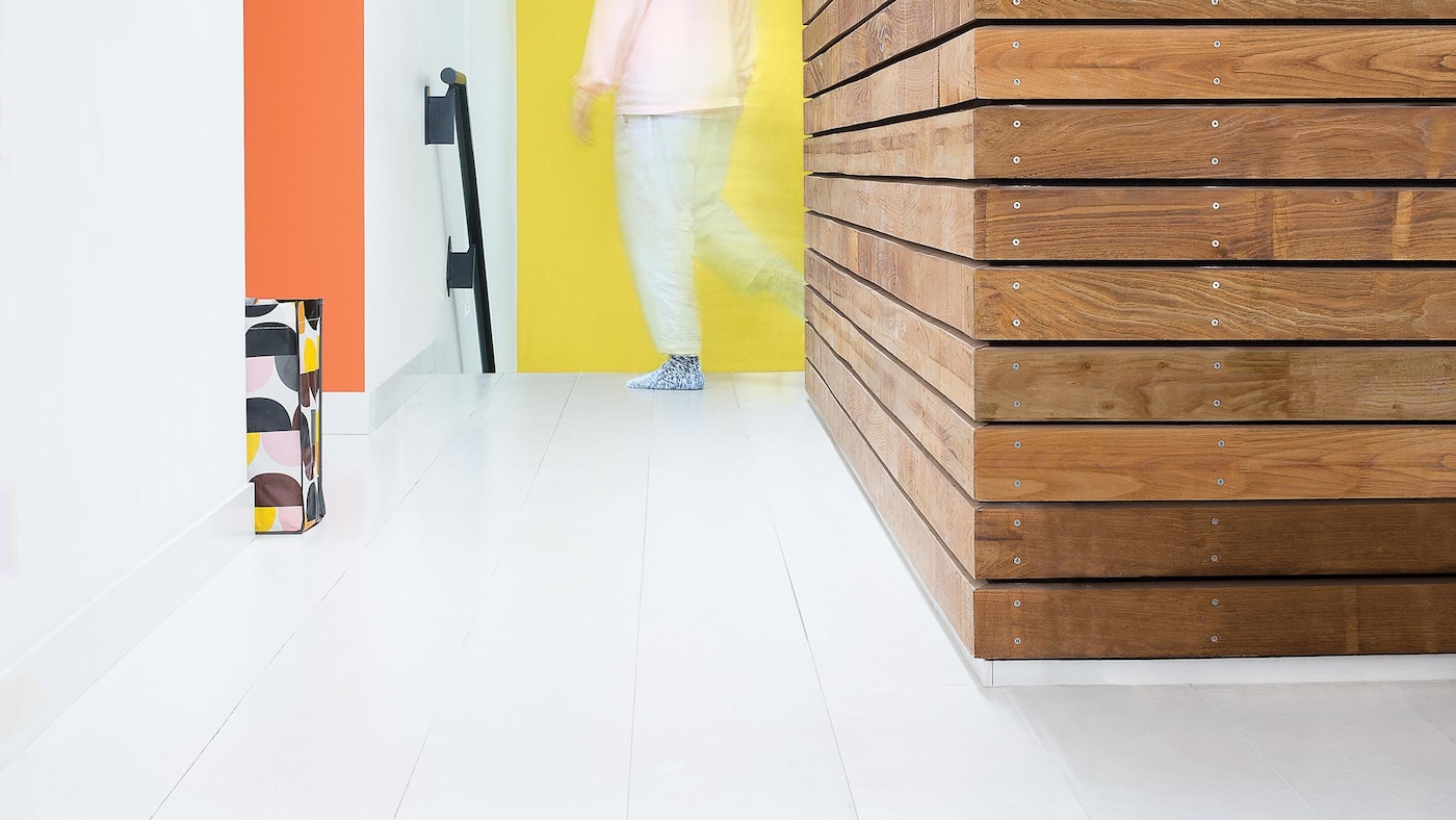 Mal eikeparketten hvit