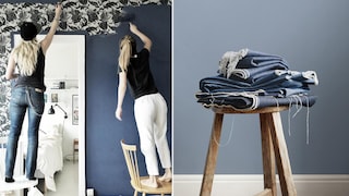 Slik maler du over tapet