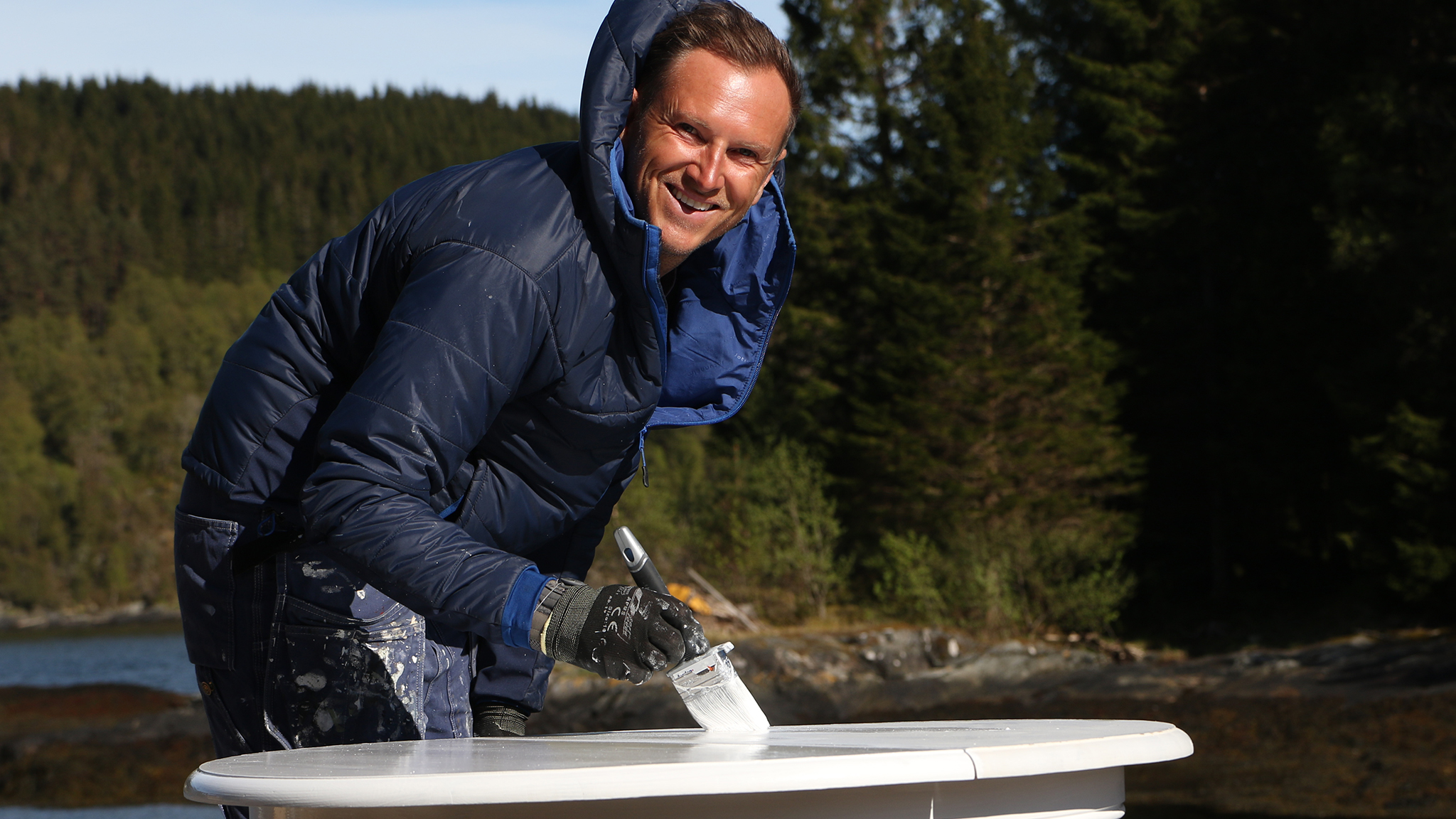 Slik maler du stuebordet