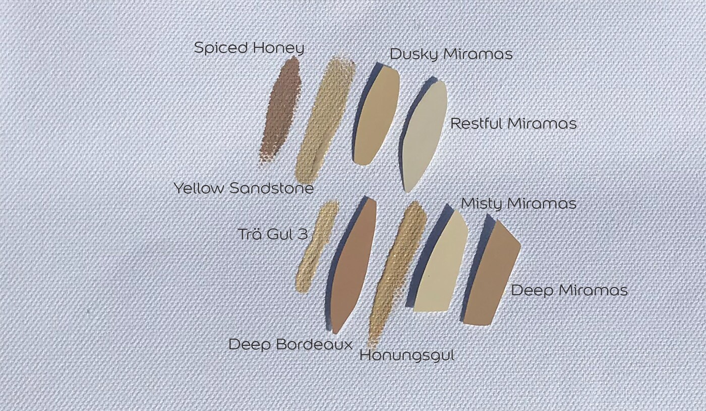 husfarger gule palett