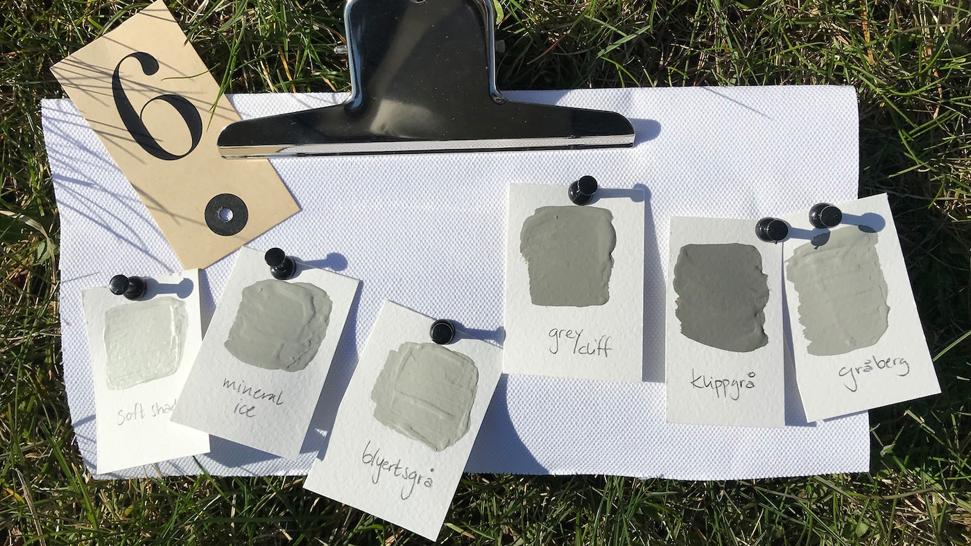 naturlig grå farger til husfasaden