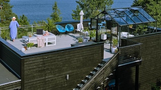 Färg och kulör för en mörk fasad