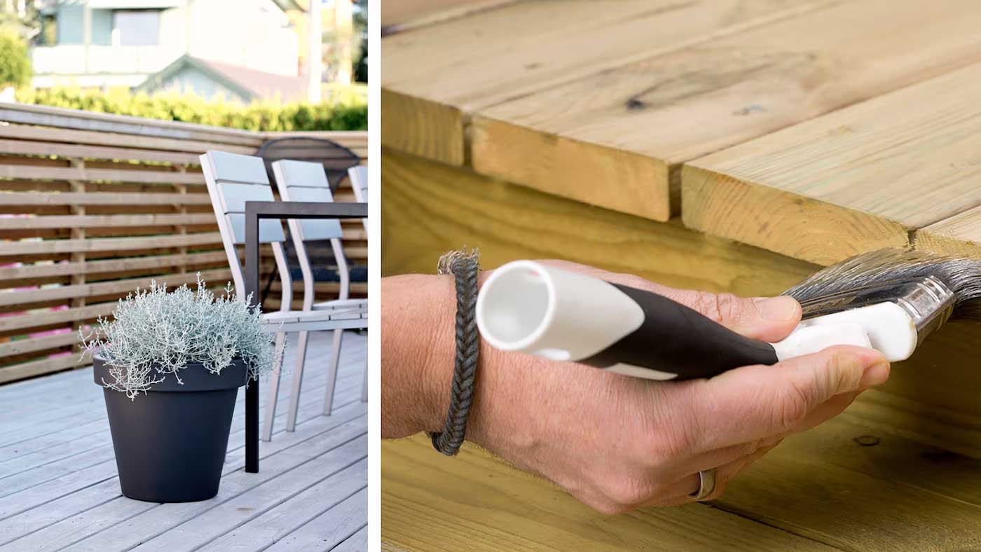 Slik beiser du terrassen