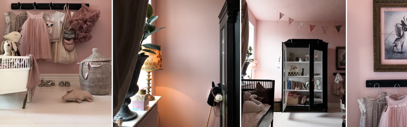 barrnum, rosa barnrum, prinsessrum, barnrumsinspiration