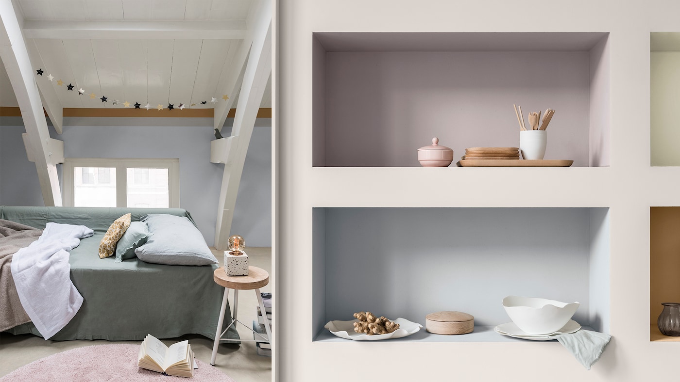 blått sovrum, drömskt sovrum