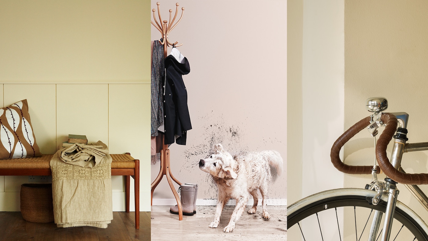 färg till hallen, avtorkningsbar färg, tålig väggfärg, easy2clean