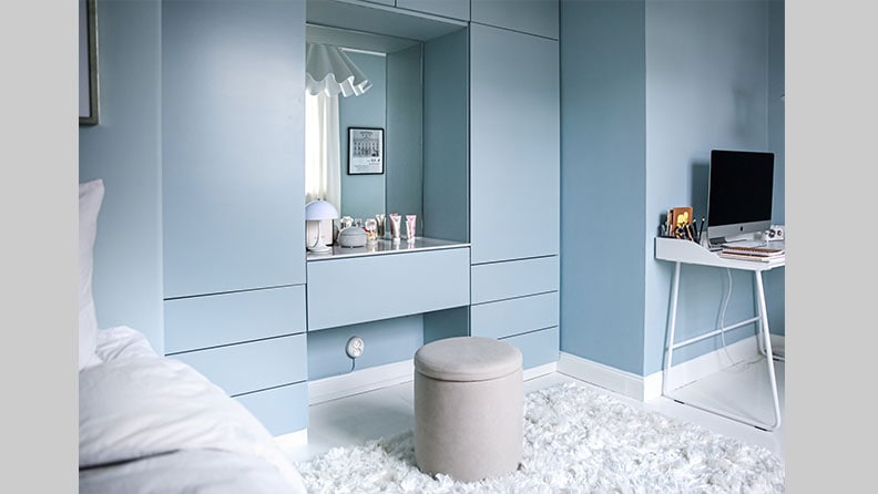 Sovrum målat i HoP Atlantic hopatlantic