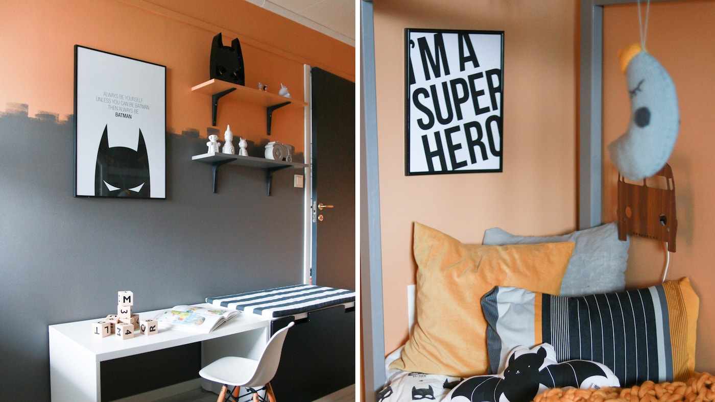 Barnrumsindeer - Måla Batman på väggen