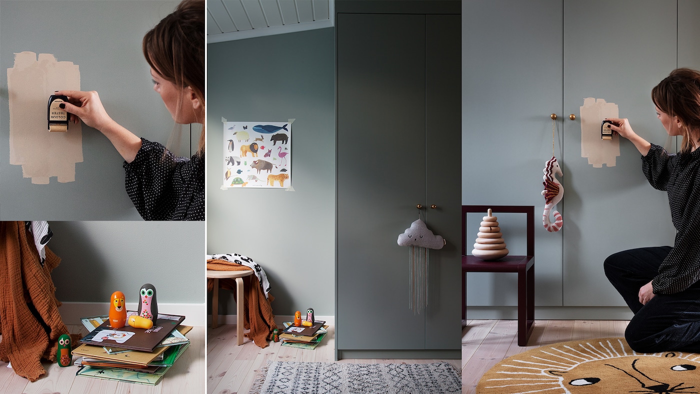 blogga i bagis, måla garderober, barnrums inredning, barnrums make-over, måla barnrum, shiny melun, dusky paris