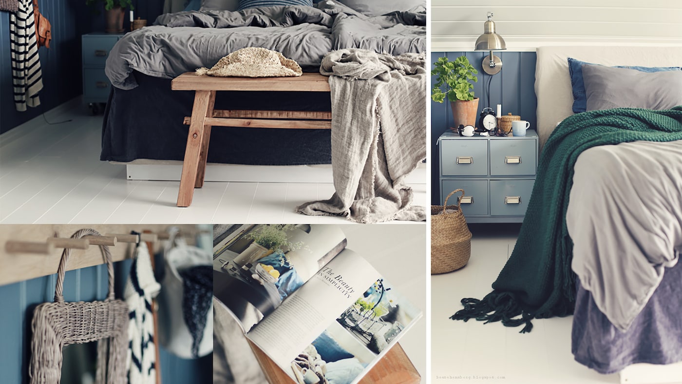 blått sovrum