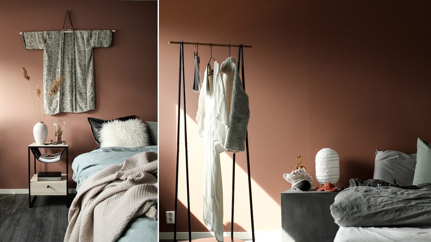 sovrumsinspiration, nordisk brunorange