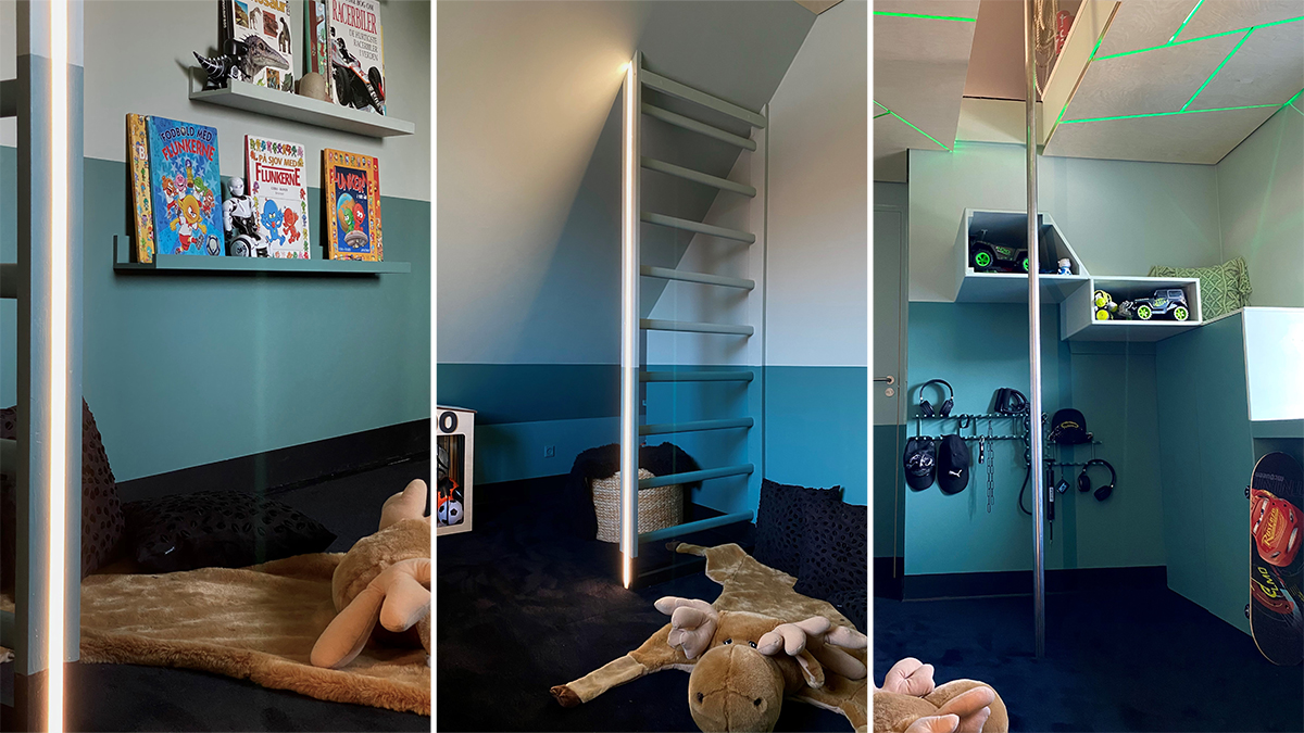 Vil du se drömrummet når barnen själv får välja sina färger? 