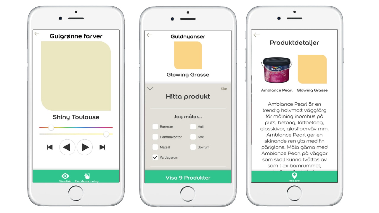 Visualizer - produktval