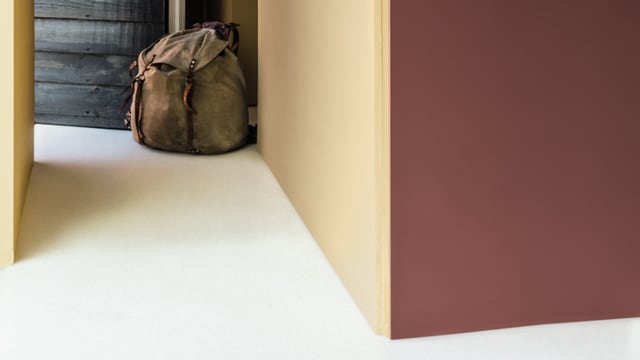 Hvitmalte betonggulv med Diamond Floor