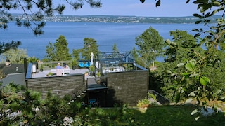 Strålande vackert strandhus