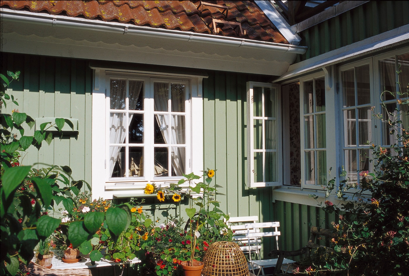 Grønn husfarge heter Lindegrønn