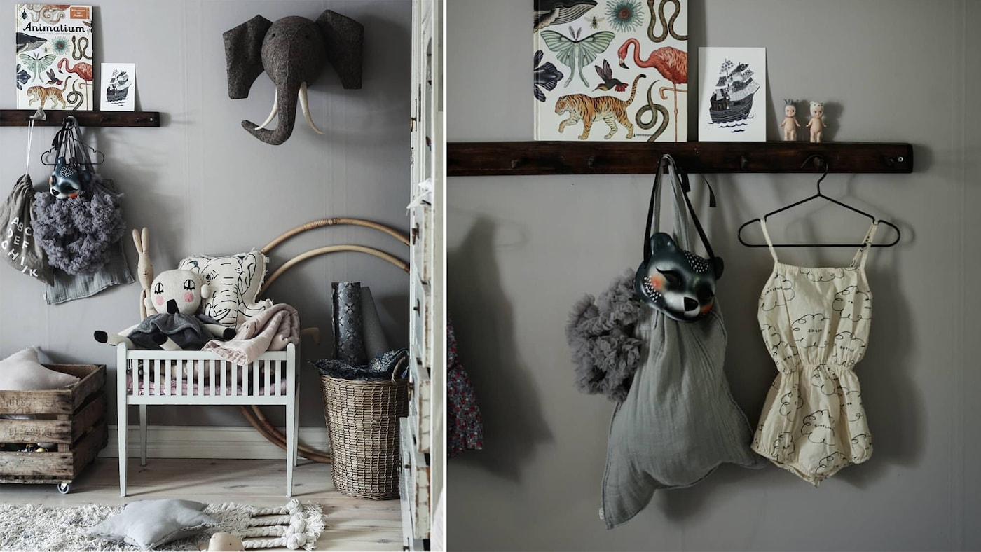 barnrumsinspiration, barnrums make-over, barnrum, färg, grått barnrum, måla grått