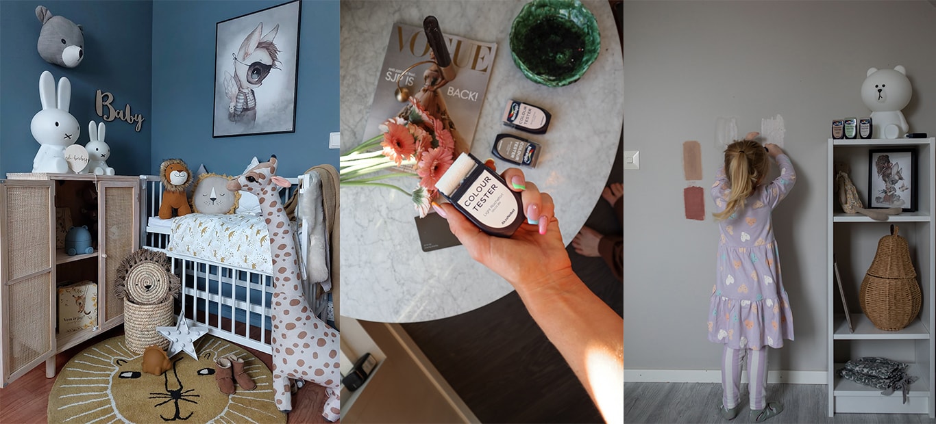 Influencers målar om hemma med smidiga färgprovet Colour Tester