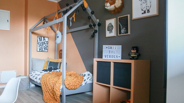 hvitelinjer lionheart veggfarge barnerom