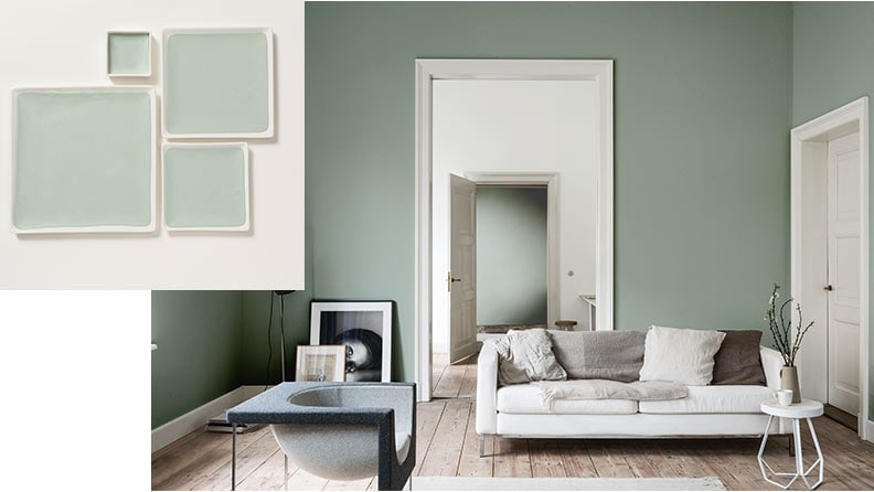 NCS-färger i vardagsrum