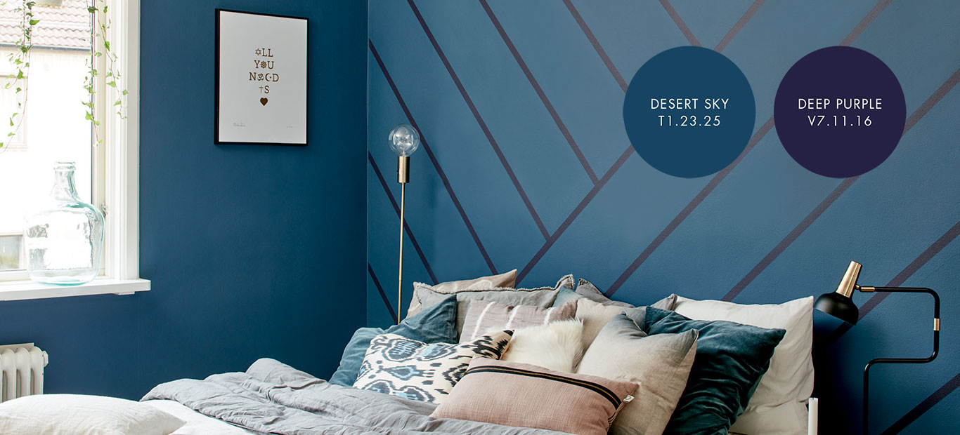 Mal striber på soveværelset