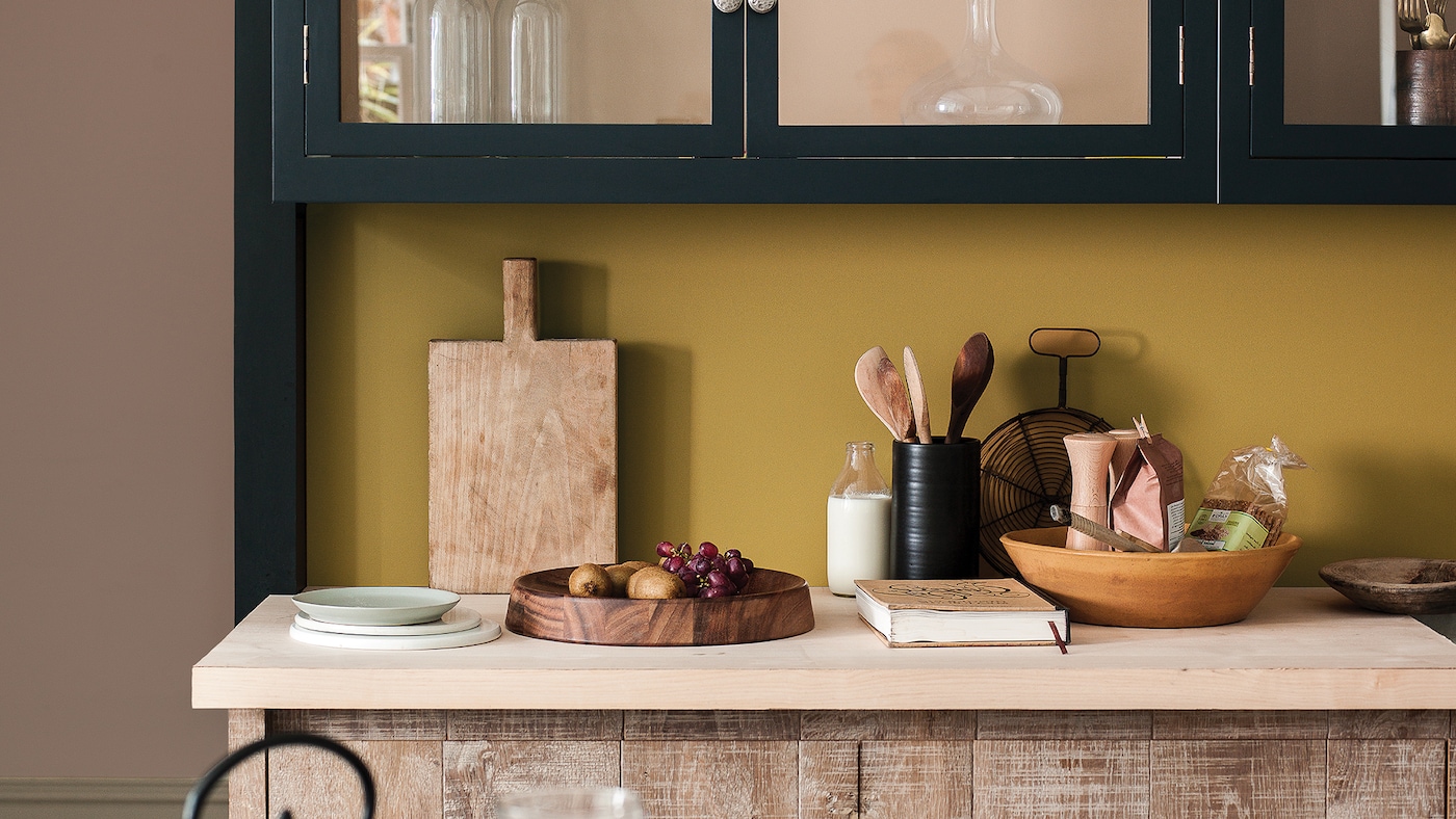 By painting the inside of cupboards or drawers, you give them an exciting new look